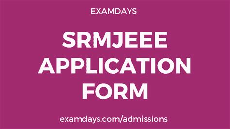srmjeee admission portal|SRMJEEE Exam 2024 .